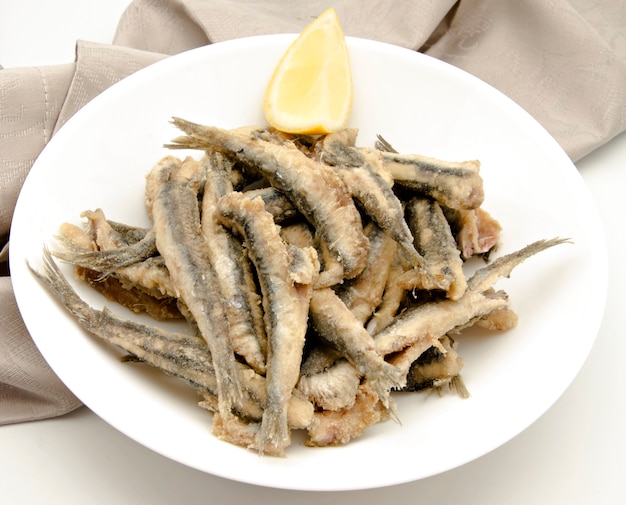 Boquerones Fritos con Limón