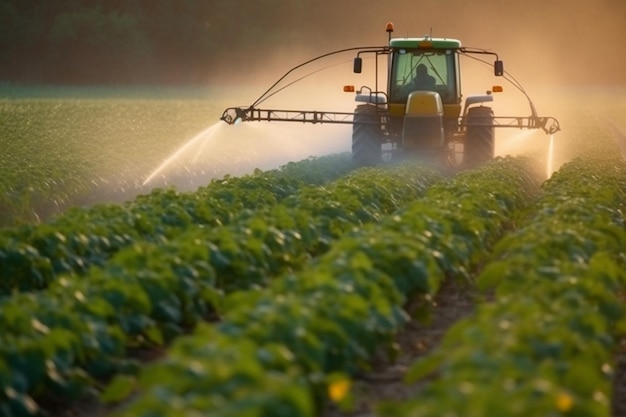 Boquilla de los aspersores del tractor rociada Fumigación de soja