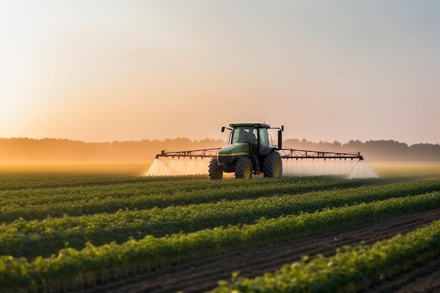 Boquilla de los aspersores del tractor rociada Fumigación de soja