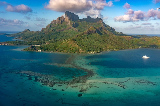 Bora Bora Luftbildpanorama