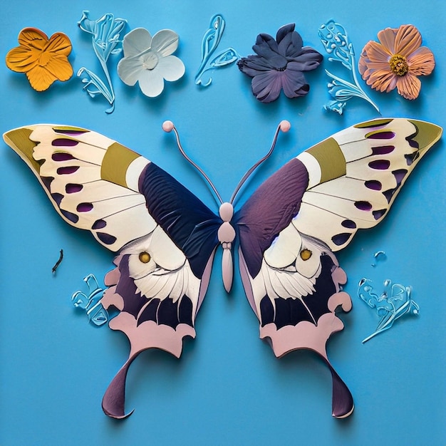 Foto borboleta aquarela