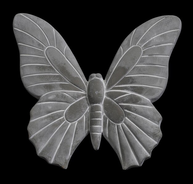 borboleta de decoração lítica