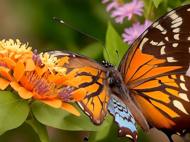 borboleta em flor