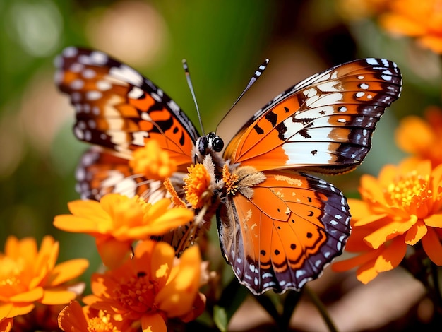 borboleta em flor