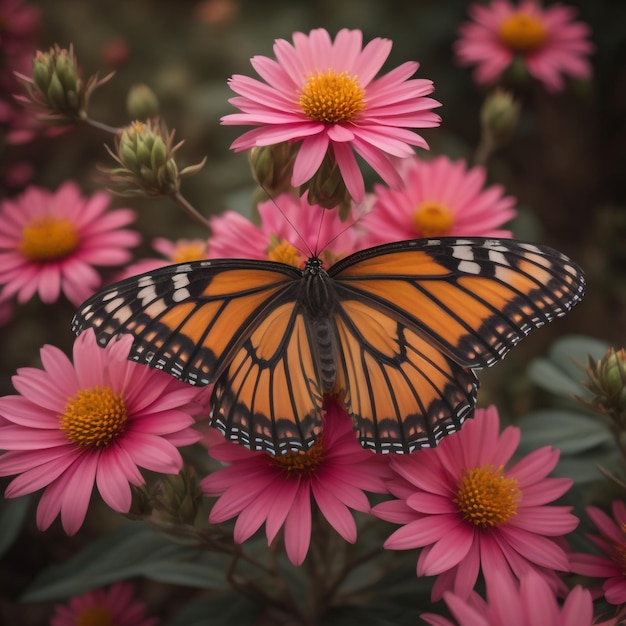 borboleta em flor