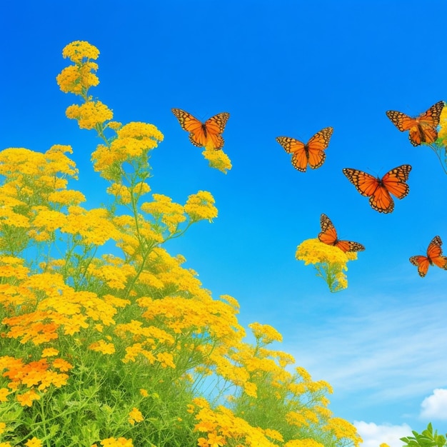 Foto borboleta em flores