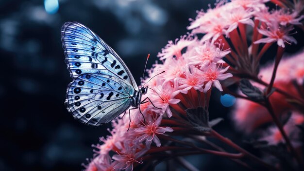 borboleta em uma flor com as letras c.