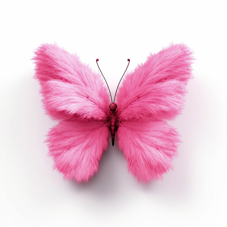 Foto borboleta fofa rosa