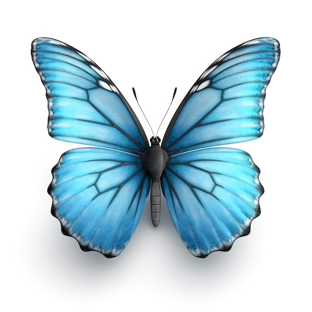 Foto borboleta isolada em um fundo branco