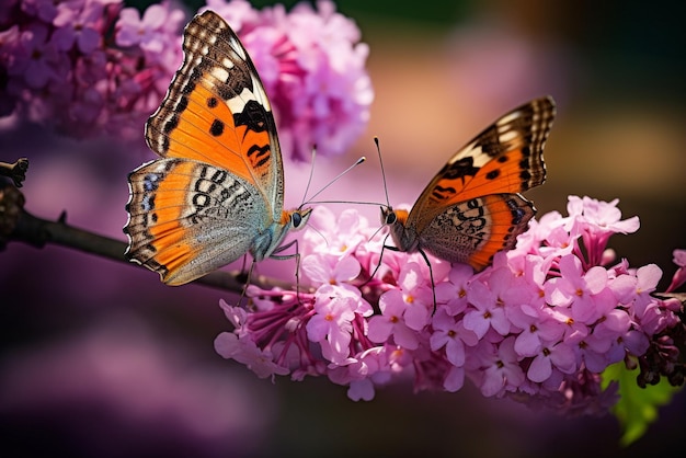Foto borboletas tropicais na natureza