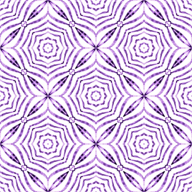 Borda desenhada à mão em arabesco oriental Roxo lindo boho chique design de verão Têxtil pronto estampa majestosa roupa de banho tecido papel de parede envolvendo design arabesco desenhado à mão