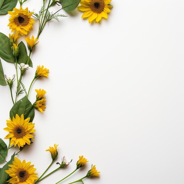 El borde alegre del girasol