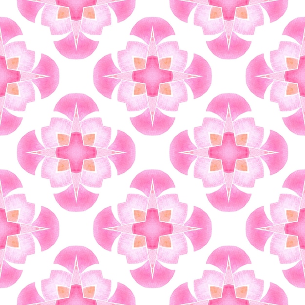 Borde dibujado a mano arabescos orientales. Potente diseño de verano boho chic naranja. Impresión seductora lista para textiles, tela para trajes de baño, papel tapiz, envoltura. Diseño dibujado a mano arabescos.