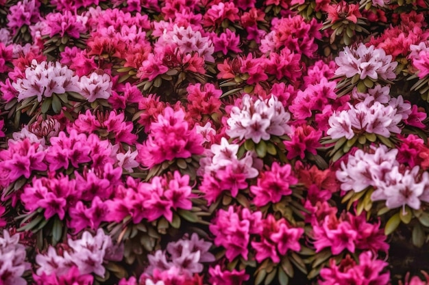 Borde de la hoja flores espacio floral flor de primavera copia verde naturaleza hermoso fondo IA generativa