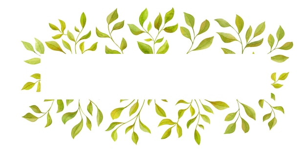 Un borde de hoja verde con la palabra "verde" en él.