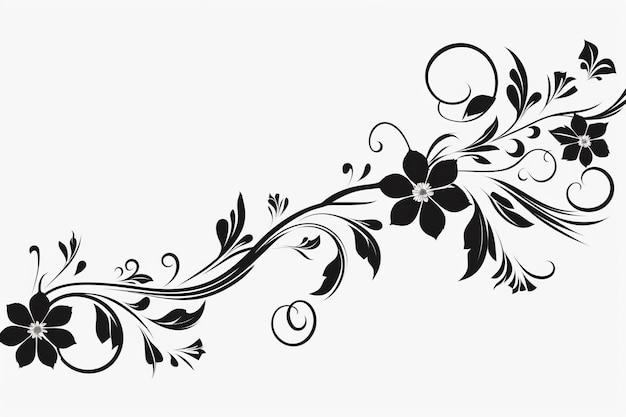 Foto border clipart minimalista em preto e branco ar 32