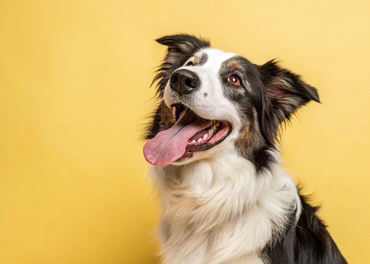 El Border Collie feliz