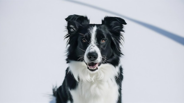 Border Collie isoliert auf Weiß