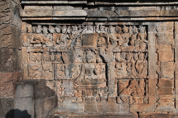 Borobudur, der große buddhistische Tempel in Indonesien