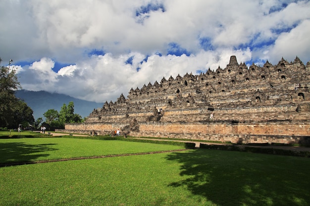 Foto borobudur, el gran templo budista de indonesia