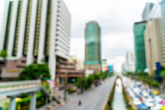 Borrão abstrata e desfocado cidade de bangkok na tailândia para o fundo