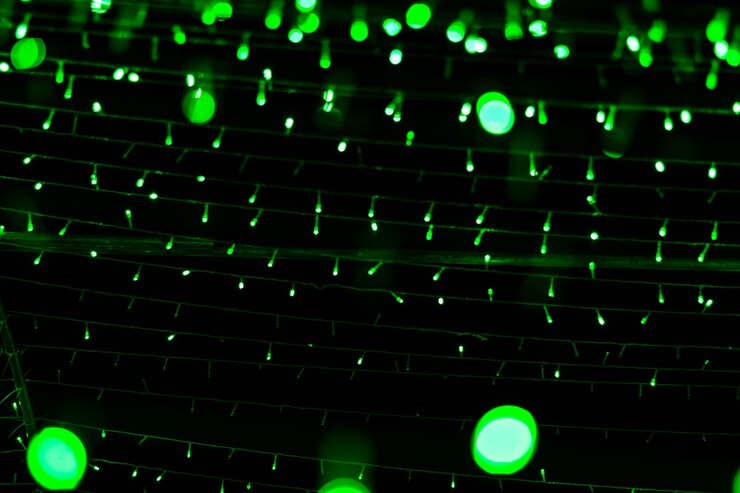 Foto borrão abstrato do bokeh de lâmpada