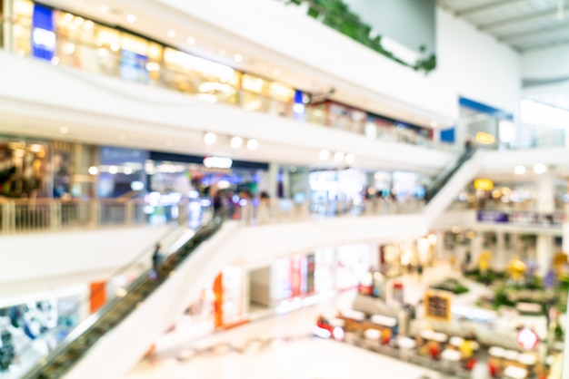 borrão abstrato e desfocado luxo shopping e loja de varejo