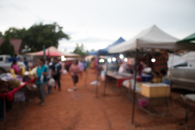 Borrosa de diseño de mercado al aire libre para fondo hecho