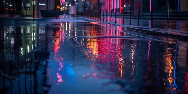 Foto borroso que refleja la luz ambiental en un entorno exterior