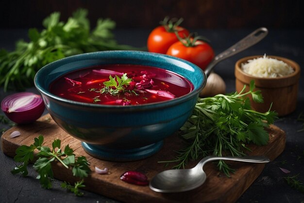 Borscht con hierbas