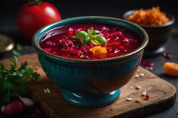 Borscht con ricos colores