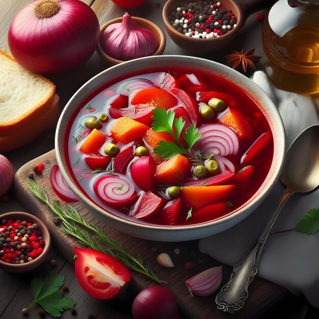 Foto borscht y sus derivados