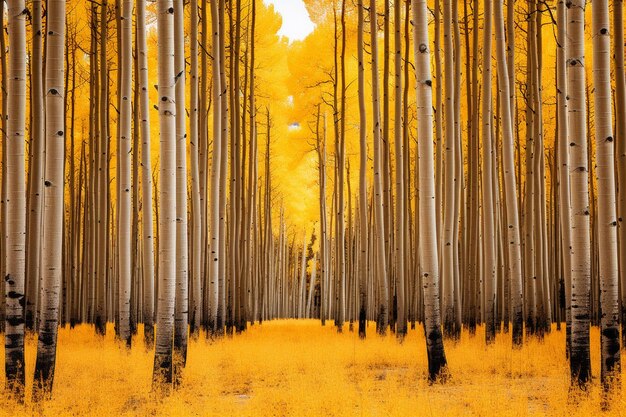 El bosque de Aspen en Colorado.