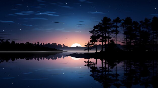 Foto bosque cielo rocío temporada de verano primavera estrellas noche naturaleza luna natural prado árbol landsca