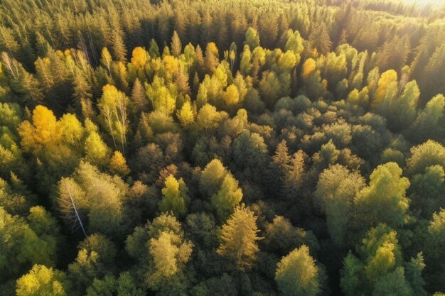 Un bosque con una cruz blanca en él.