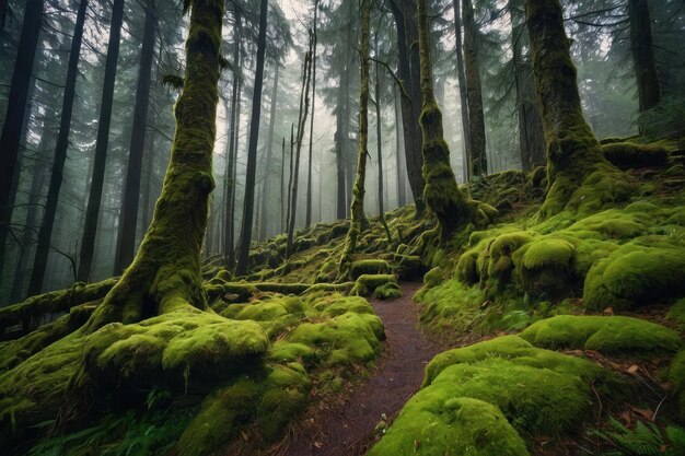 El bosque de musgo encantado