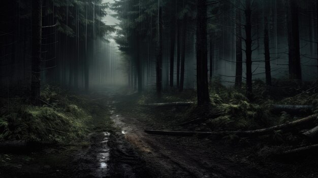 Foto bosque oscuro