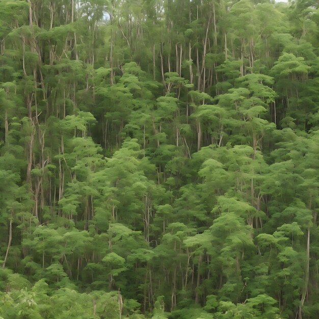 Un bosque de pinos en las montañas de taiwán.