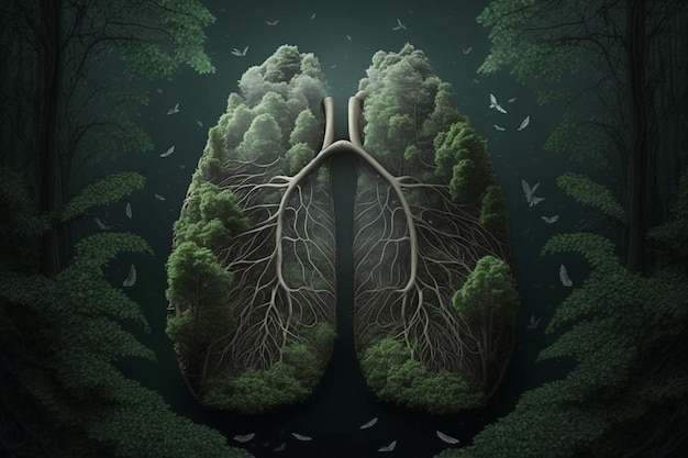 El bosque los pulmones de la Tierra IA Generativa