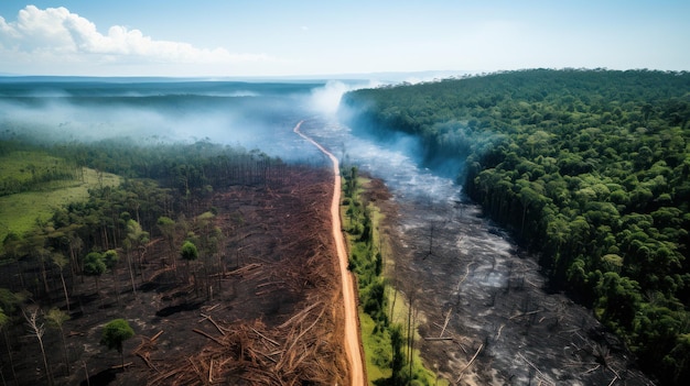 Bosques en llamas El impacto devastador de la deforestación IA generativa