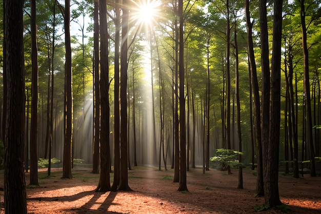 Bosques de rayos de sol