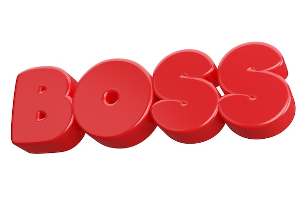 Foto boss 3d-worttext