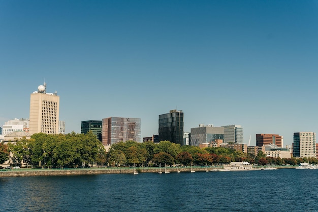 Boston cityscape vista desde el puerto en el centro de Estados Unidos 2 de septiembre de 2023