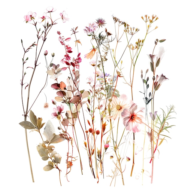Botânica bela aquarela flor fundo