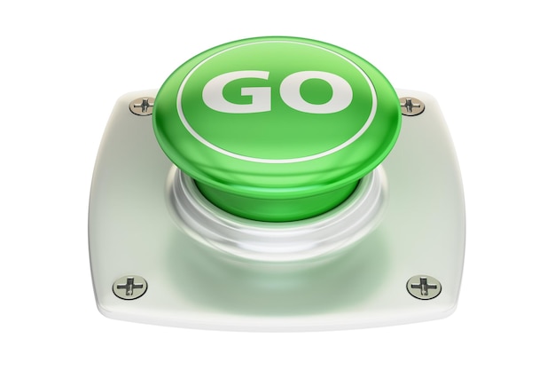 Botão verde para renderização 3D