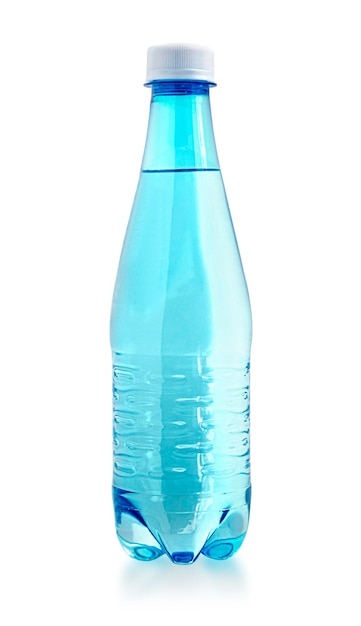 Botella de agua de plástico