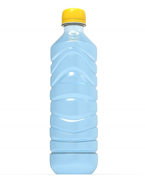 Botella de agua de plástico