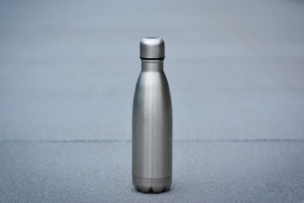 Botella de agua termo inoxidable Color plata