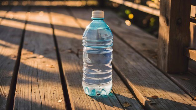 Botella de agua vacía