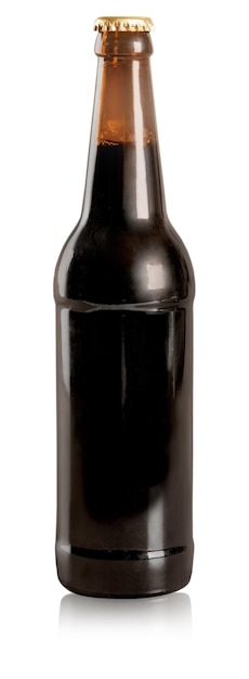 Botella de cerveza marrón